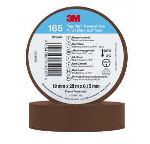 Изолирбанд Temflex 165 3M™ кафяв 19 mm x 20 m