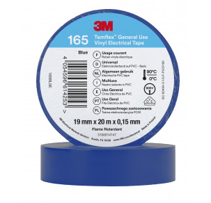 Изолирбанд Temflex 165 3M™ син 19 mm x 20 m