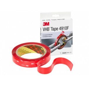 Двойнолепяща лента 3M VHB 4910F прозрачна 19 mm x 3 m, дебелина 1 mm