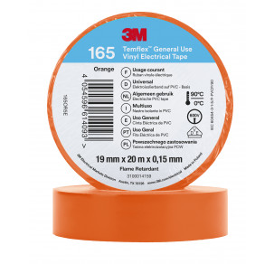 Изолирбанд Temflex 165 3M™ оранжев 19 mm x 20 m