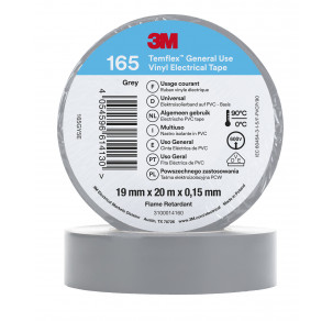 Изолирбанд Temflex 165 3M™ сив 19 mm x 20 m