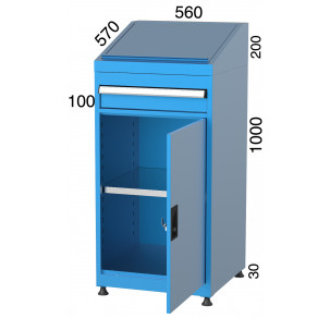 Шкаф с 1 рафт и 1 чекмедже KOCEL  - 6715