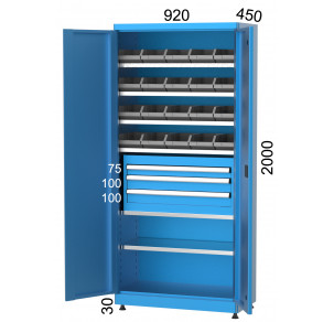 Шкаф с рафтове и чекмеджета KOCEL - 6270