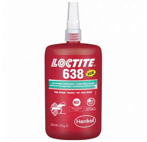 Лепило за цилиндрични детайли Loctite 638 - 250ml