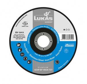 Диск за неръждаема стомана - плосък Lukas 125x1x22.2 PROMAX