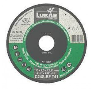 Диск за рязане на неметал и камък Lukas T41 125x2,5x22,23 C24S-BF