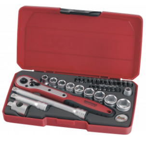 Мини комплект вложки и аксесоари на 3/8" Teng Tools T3834