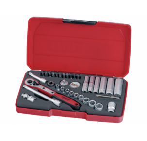 Комплект вложки и аксесоари на 1/4" 36 части Teng Tools T1436-P