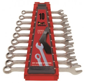 Комплект звездогаечни ключове Teng Tools 8-19 mm с държач 6510A
