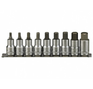 Комплект вложки с накрайник шестостен Teng Tools  1/2" на релса M1212