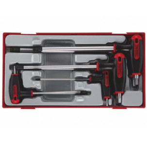 Комплект шестостенни ключове Teng Tools с Т-образна дръжка 2.5 - 8 mm