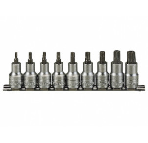 Комплект вложки с накрайник Teng Tools TORX на 1/2", 9 бр.