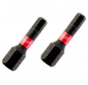 Комплект ударни накрайници Milwaukee, HEX4 x 25 mm
