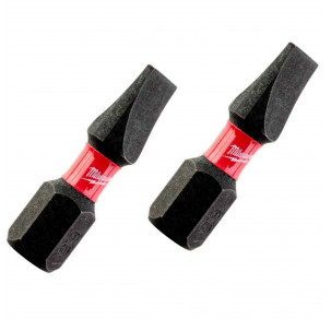 Комплект ударни накрайници шлиц Milwaukee, SL 6.5 x 25 mm