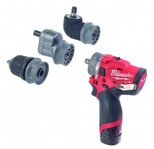 Акумулаторен ударен винтоверт с приставки Milwaukee, M12FPDXKIT-202X