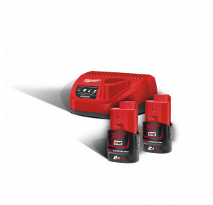 Комплект зарядно устройство и 2 батерии, Milwaukee,M12NRG-202