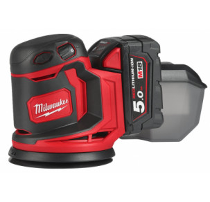 Акумулаторен ексцентършлайф Milwaukee, M18BOS125-502B