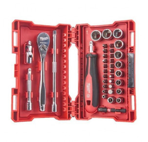 Комплект вложки с тресчотка 1/4" Milwaukee, 38 части