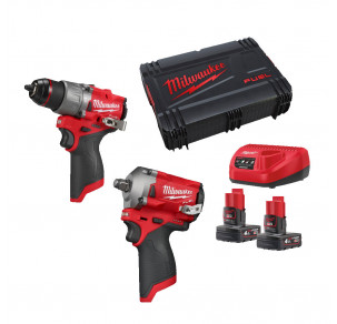 Комплект акумулаторни машини Milwaukee M12FPP2H2-402X