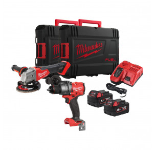 Комплект акумулаторни машини Milwaukee M18FPP2E3-502X