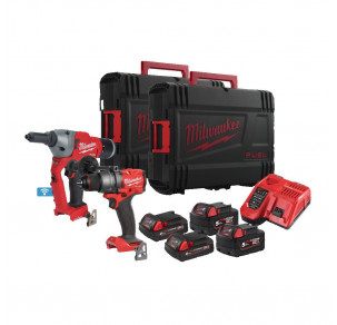 Комплект акумулаторни машини Milwaukee M18FPP2G3-524X