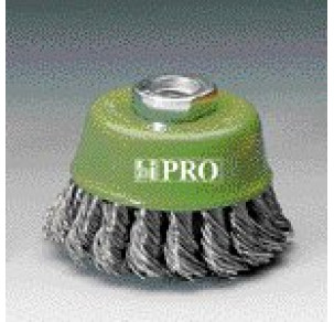 Конусна четка с усукана неръждаема тел Osborn D80 T20 M14x2 0.50 mm