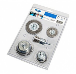 Комплект Osborn от 5 четки D50-75 mm кримпирана стоманена  тел 0.3 mm