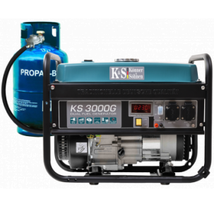 Генератор Konner & Sohnen KS 3000 G (хибрид; LPG + бензин)