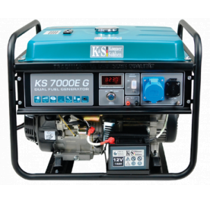 Газов генератор KS 7000E G монофазен