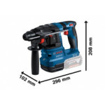 Перфоратор акумулаторен BOSCH GBH 185-LI Solo, 0611924020